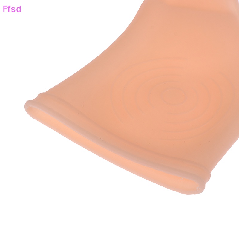 {Ffsd} Set 2 Đai Silicon Đeo Ngón Tay Chống Thấm Nước Hỗ Trợ Đốt Ngón Cái Màu Nude * Bán Chạy