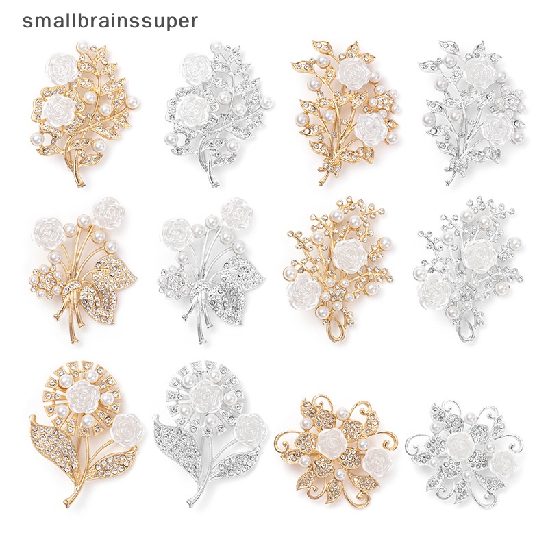 Ghim Cài Áo Hình Hoa Đính Ngọc Trai Giả Chống Ánh Sáng Thời Trang Cho Nữ