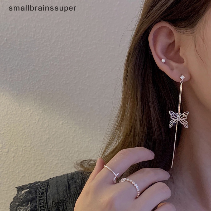 Bông Tai Dáng Dài Hình Bướm Thời Trang Dành Cho Nữ SBS