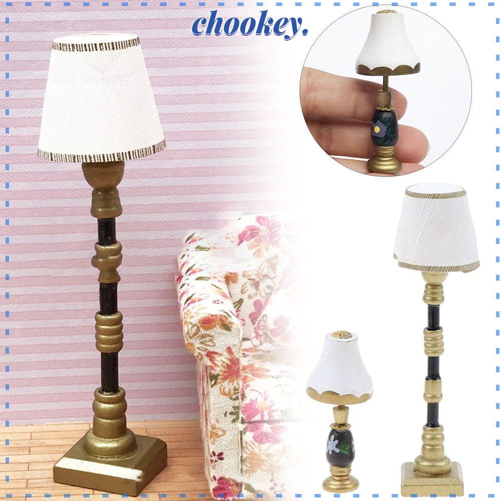 CHOOKEY Mô Hình Đèn Sàn Nhiều Phong Cách Mini Trang Trí Nhà Búp Bê 1: 12