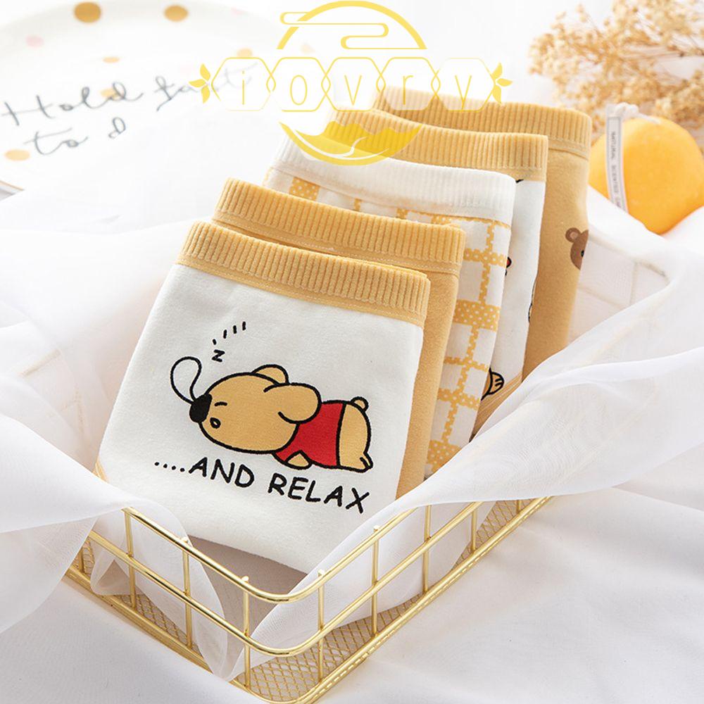 IVORY Quần Lót Cotton Phối Ren Dễ Thương Cho Nữ