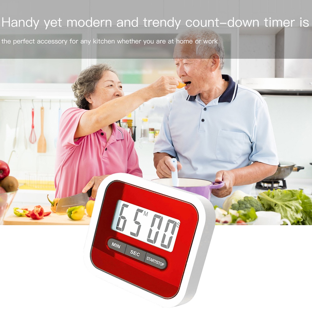 Đồng Hồ Hẹn Giờ Nấu Ăn Màn Hình LCD Tiện Dụng