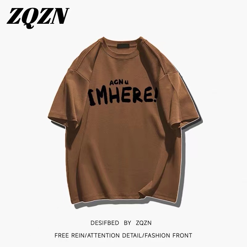 Áo Thun Tay Ngắn Dáng Rộng In Chữ Đơn Giản Phong Cách Hàn Quốc Thời Trang Mùa Hè Hàng Mới Dành Cho Nam Và Nữ