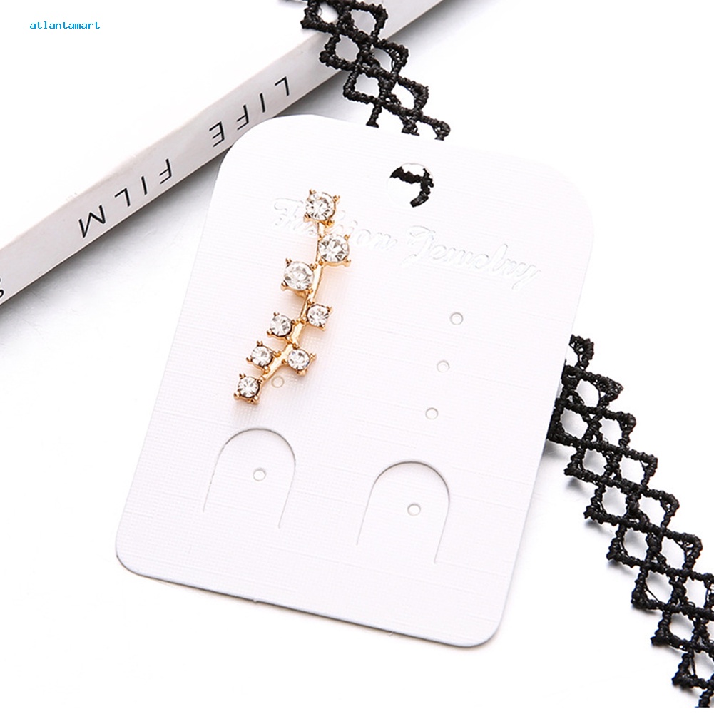 Túi Đựng Đồ Dùng Tiện Lợi Chất Lượng| 1 Bông Tai Hình Nhánh Cây Đính Đá Lấp Lánh Thời Trang Cho Nữ