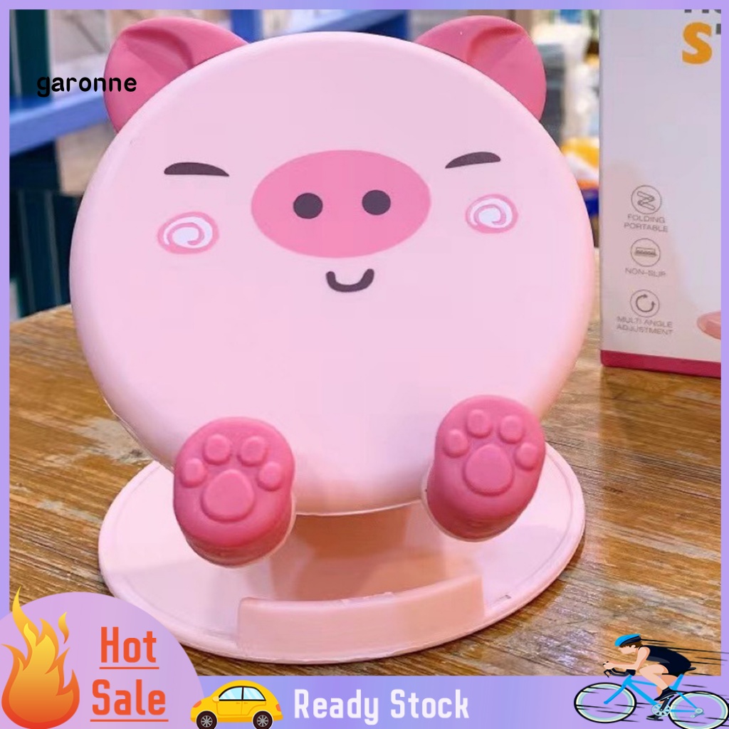 Giá Đỡ Điện Thoại / Máy Tính Bảng Họa Tiết Hoạt Hình Có Thể Gấp Gọn Tiện Dụng