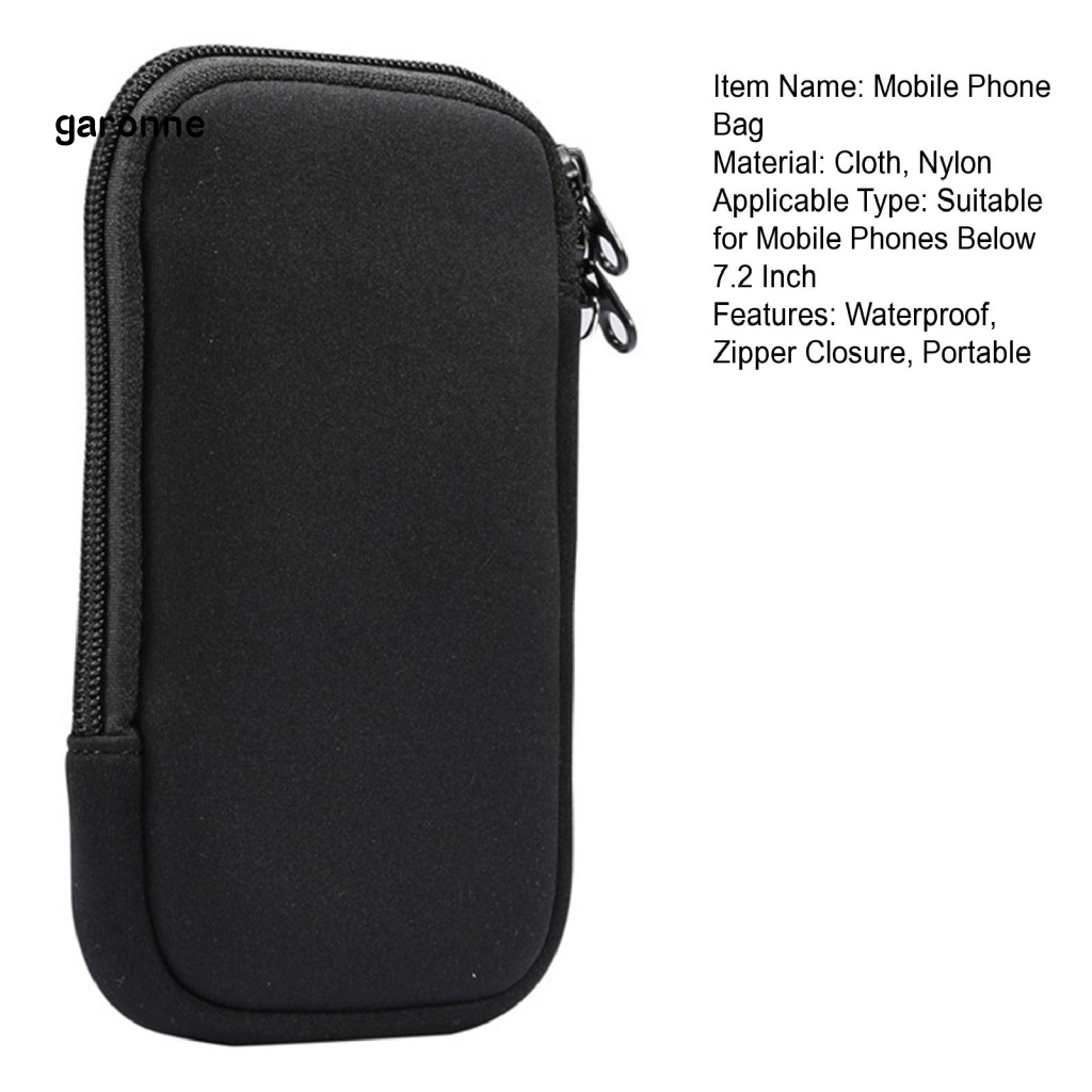 Túi Đựng Điện Thoại Đeo Cổ Chống Nước Chống Trầy Có Khóa Kéo Tiện Dụng