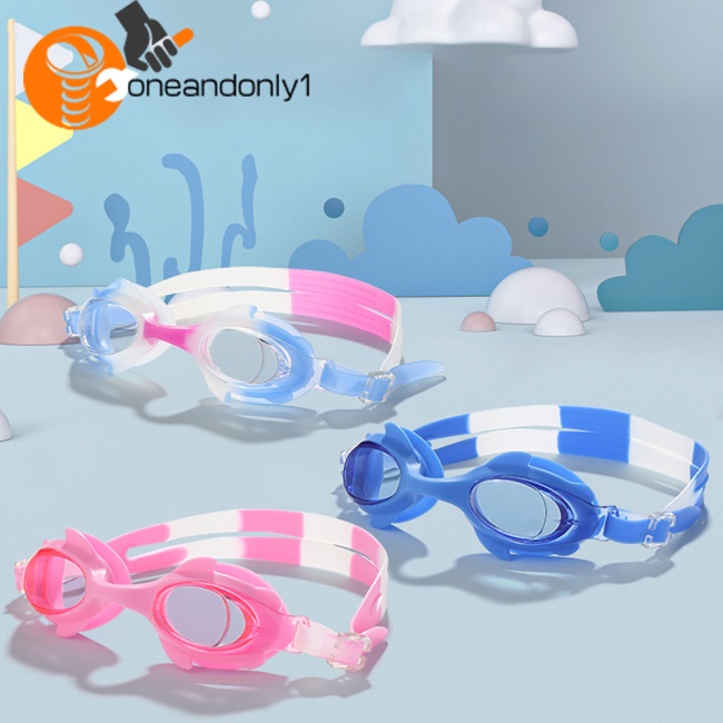 1 Cặp Kính Bơi Silicone Chống Sương Mù Độ Nét Cao Nhiều Màu Tùy Chọn Cho Bé