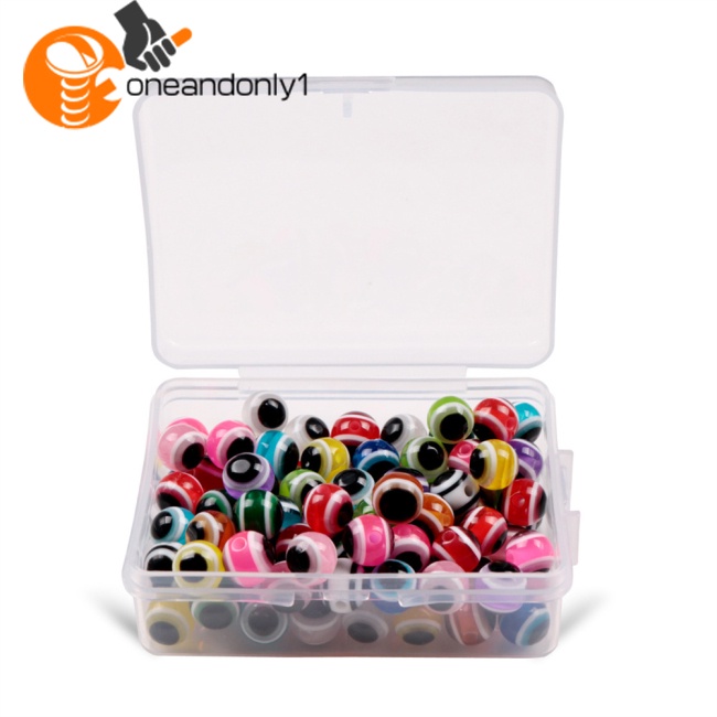 Set 100 Hạt Mắt Cá Silicon Nhiều Màu Sắc 5mm 6mm 8mm Làm Phụ Kiện Câu Cá