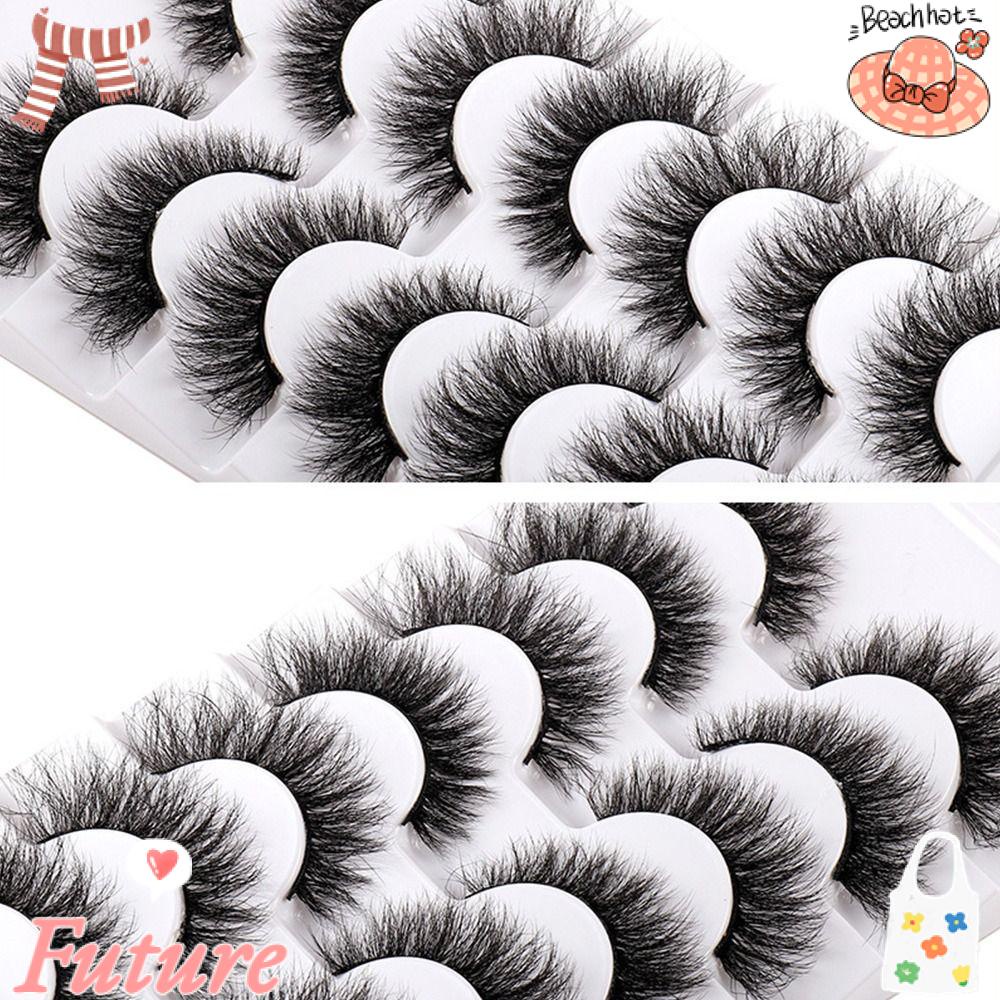 FUTURE Lông Mi Giả Nhiều Lớp Trang Điểm Tạo Hiệu Ứng Lông Chồn Giả