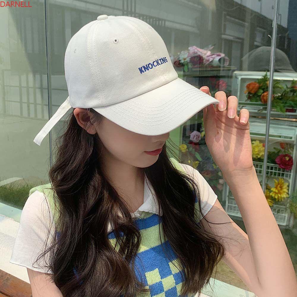 DARNELL Mũ Lưỡi Trai Thêu Chữ Phong Cách Thể Thao Cho Nữ