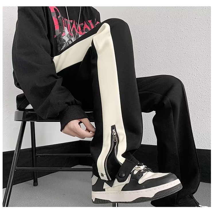 Quần Dài Thể Thao Dáng Rộng Có Khóa Kéo Thời Trang Mùa Hè Cho Nam