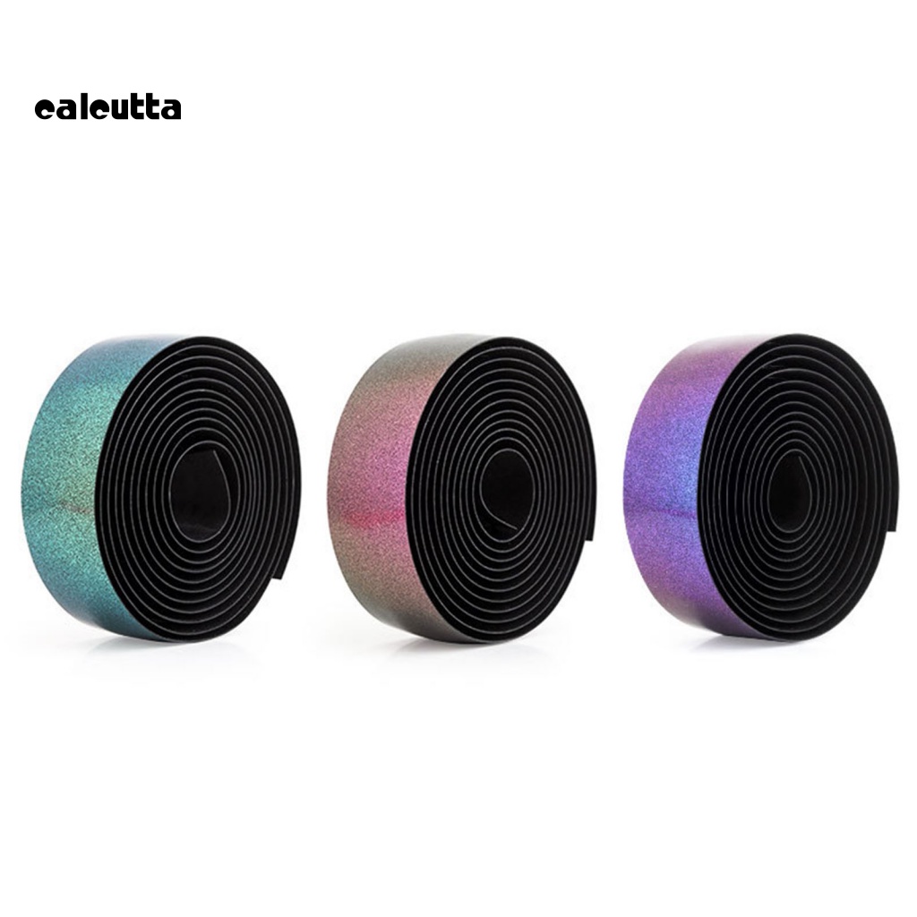 1 Bộ Băng Quấn Tay Lái Xe Đạp Bằng Da Giả EVA Chống Trượt Thay Đổi Màu Sắc