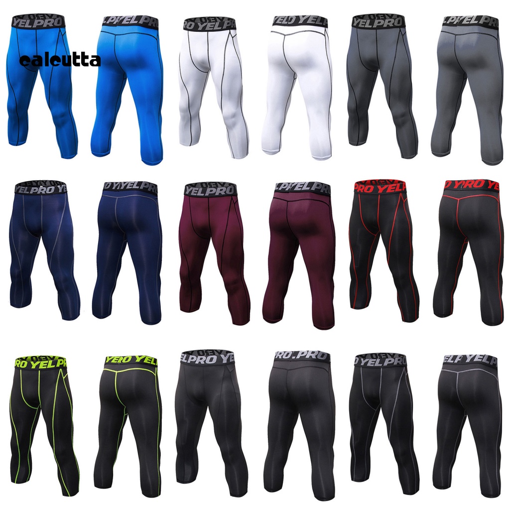 [calcutta] Quần Thể Thao Polyester Độ Co Giãn Cao Nhanh Khô Thấm Hút Mồ Hôi Tốt Dành Cho Nam Giới