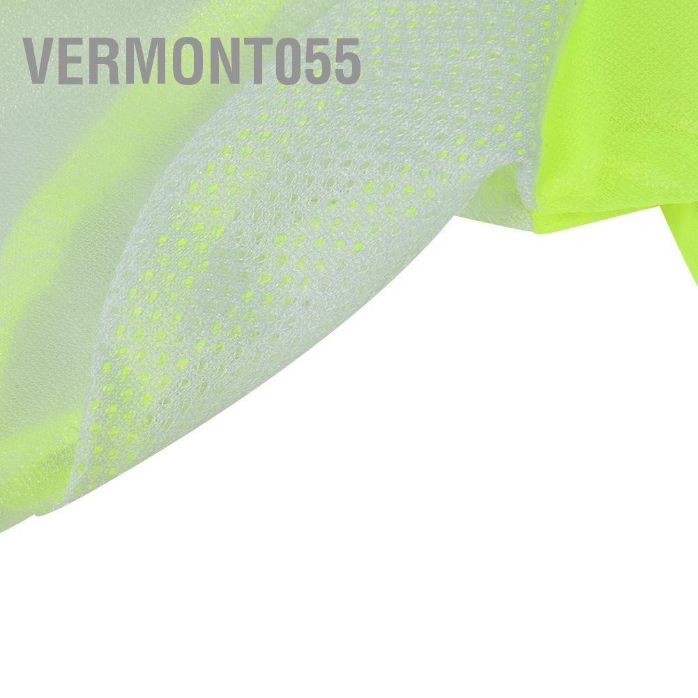 Vermont055 Huỳnh Quang Xanh Unisex Phản Xe Đạp Đi Áo Khoác Thoáng Khí Mưa Có Mũ Trùm Đầu