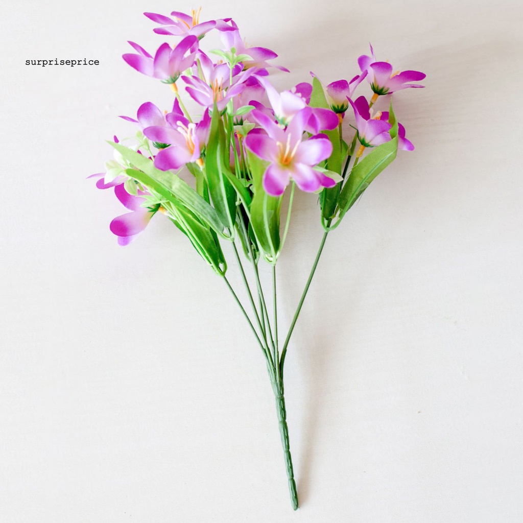 1 Nhánh 18 Hoa Lily Giả Bằng Lụa Dùng Trang Trí