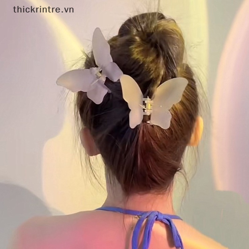 Kẹp Tóc Hình Bướm Trong Suốt Thời Trang Cho Nữ