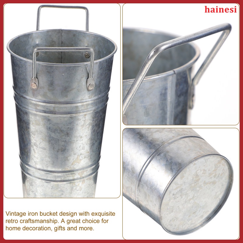 Bộ 2 Lọ Hoa Bằng Kim Loại Mạ Kẽm Dùng Trang Trí Đám Cưới