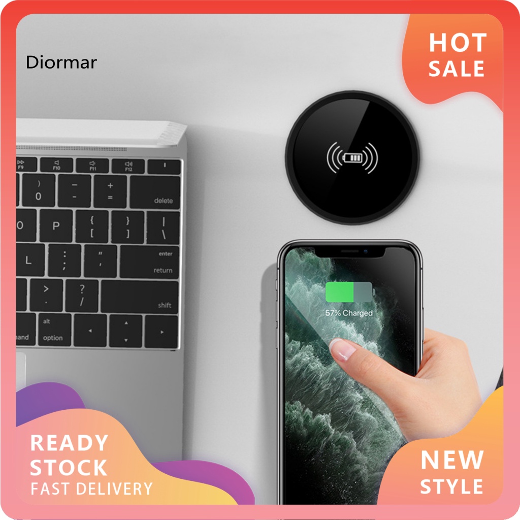 1 Bộ Đế Sạc Nhanh Không Dây Công Suất Cao Bằng Acrylic Cho Điện Thoại