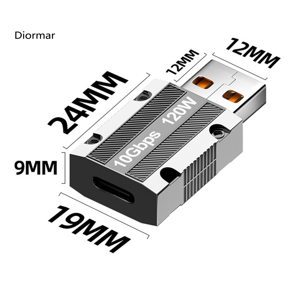 Bộ Chuyển Đổi USB Sang Type-C Tốc Độ Cao 120W 10Gbps Cho Máy Tính
