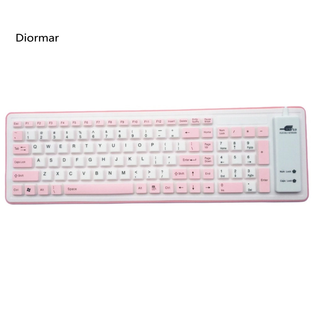 Bàn PhíM Gaming DIO 103 PhíM BằNg Silicon MềM MạI, ChốNg BụI Cho Laptop /