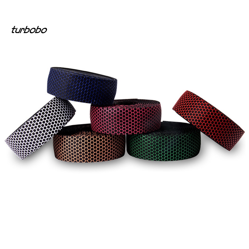 1 Cặp Băng Quấn Tay Lái Xe Đạp Bằng Polyurethane Tổ Ong Chống Trượt Thoáng Khí