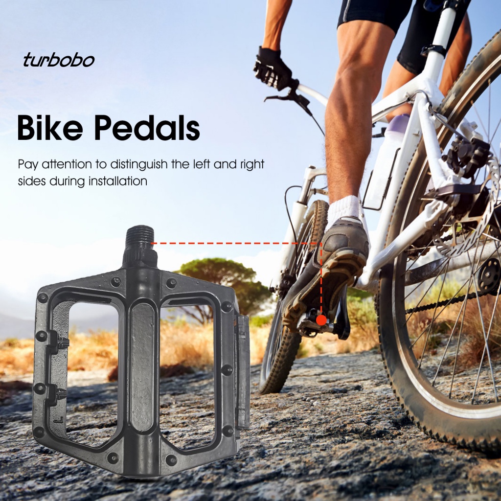 1 Cặp Bàn Đạp Xe Đạp Trái / Phải Bằng Hợp Kim Nhôm Siêu Nhẹ Chất Lượng Cao