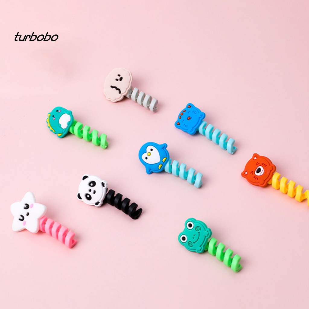 Phụ Kiện Quấn Dây Cáp Bằng Silicon Bóng Dễ Thương