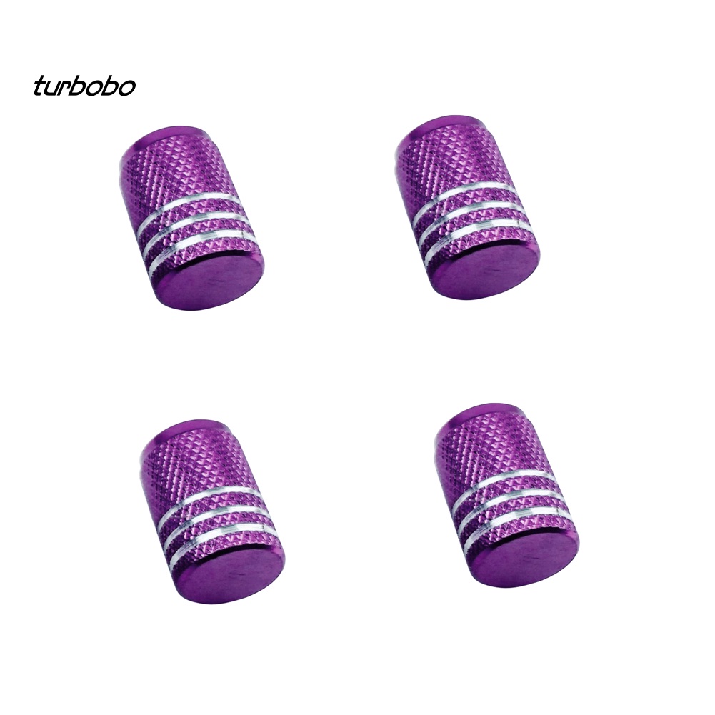 Bộ 4 Nắp Van Khí Bánh Xe Hơi Bằng Nhôm Chống Bụi Tiện Dụng Ốp