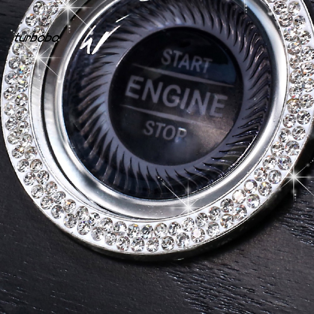 Vỏ Bọc Nút Nhấn Khởi Động Xe Hơi Đính Đá Sang Trọng
