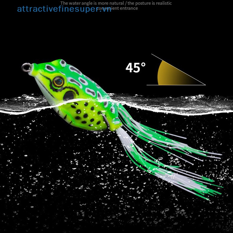 Mồi Giả Nhử Cá Mềm Hình Ếch 5cm 8g Gắn Kèm Móc Câu