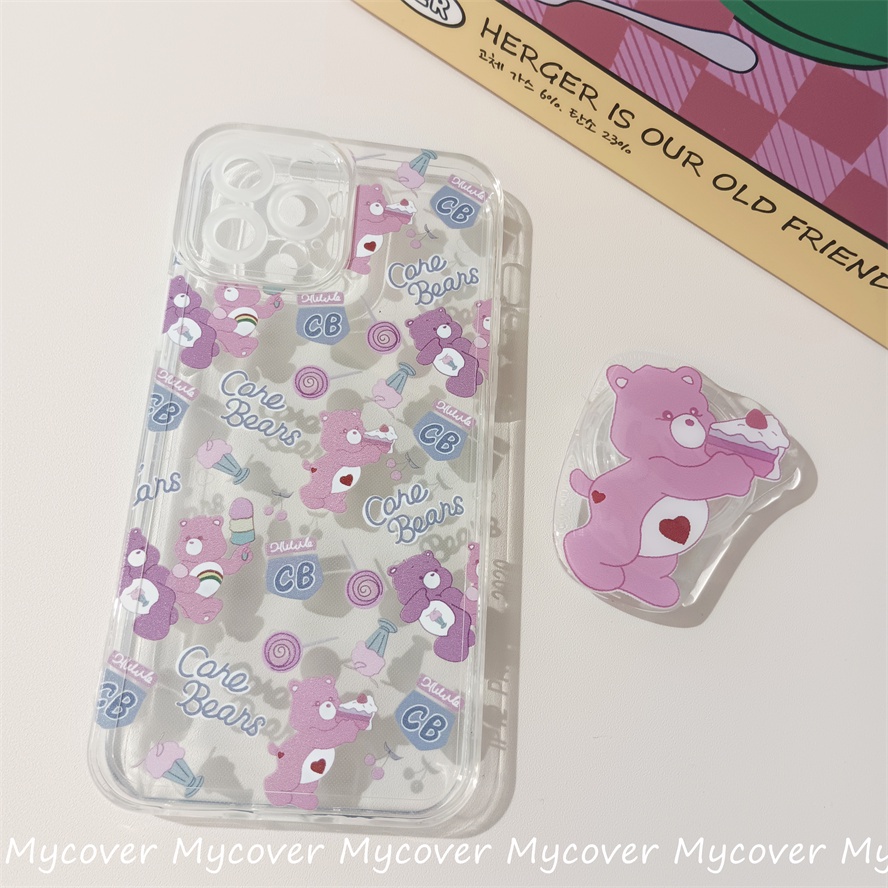 Ốp Điện Thoại Silicone Mềm Chống Sốc In Hình Gấu Cho iPhone 11 12 13 14 Pro Max X Xr Xs 8 7 6 Plus SE 2020