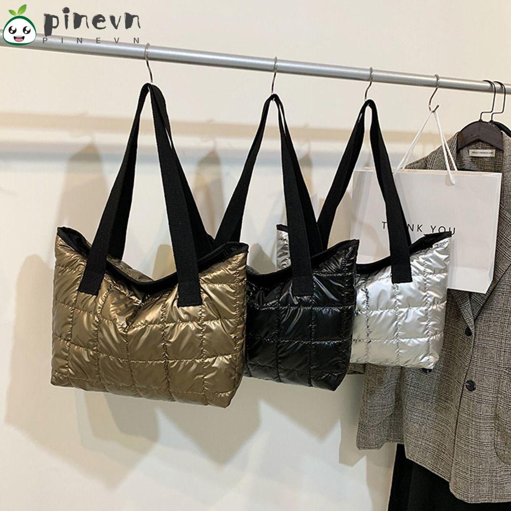 PINEVN Túi Tote Đeo Vai Thiết Kế Đơn Giản Thời Trang Dành Cho Mùa Thu Đông