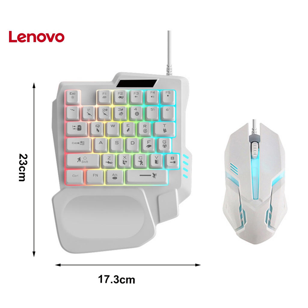 1 Bộ Bàn Phím Và Chuột 35 Phím RGB Giao Diện USB Thiết Kế Nhỏ Gọn Tiện Dụng