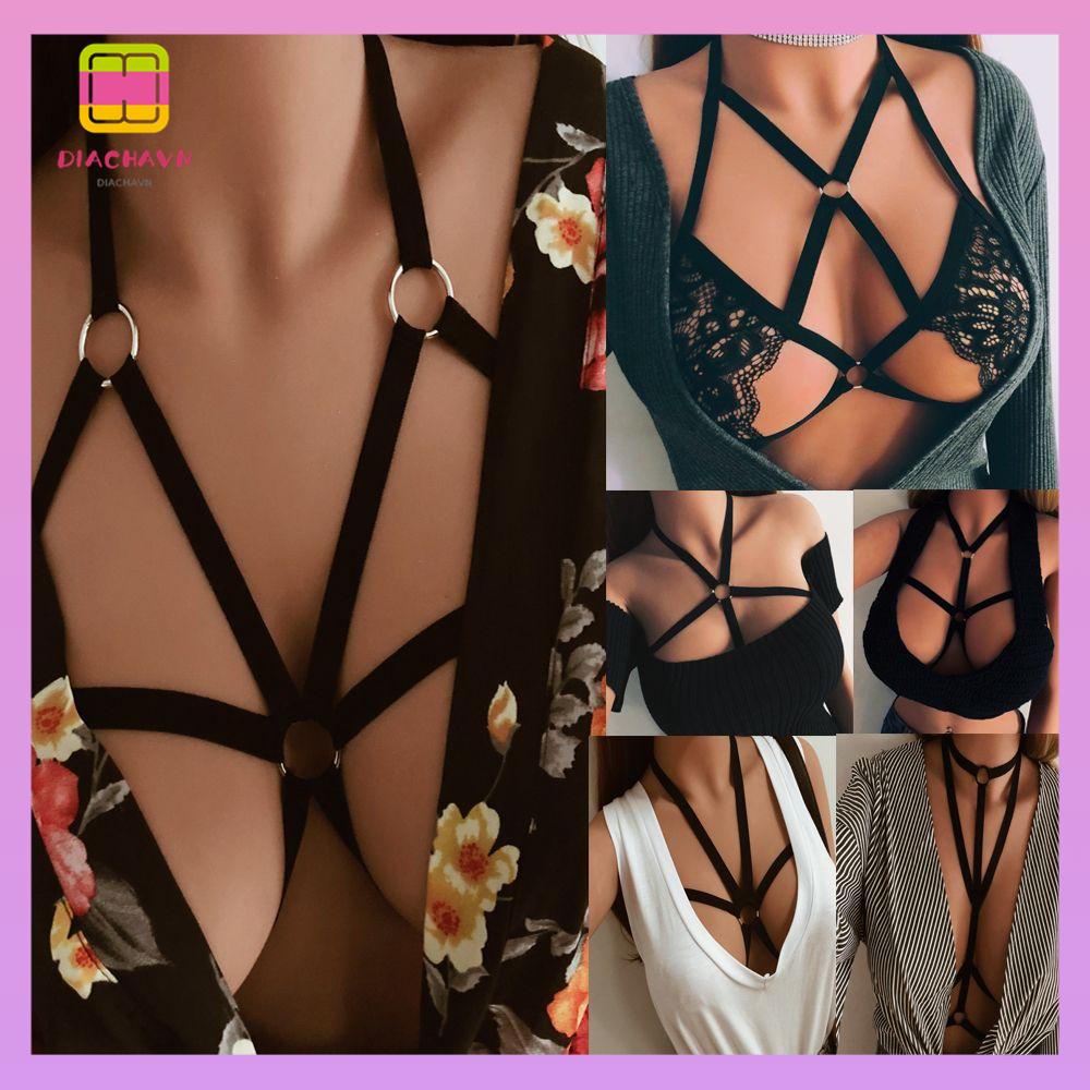 DIACHAVN Áo Ngực Dây Chéo Lưng Gợi Cảm