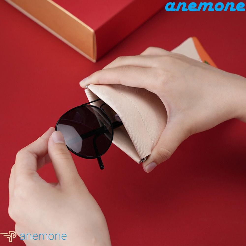 ANEMONE Túi Da PU Đựng Mắt Kính Chống Nước Chống Đóng Thanh Lịch Bảo Vệ Tốt Cho Trẻ Em