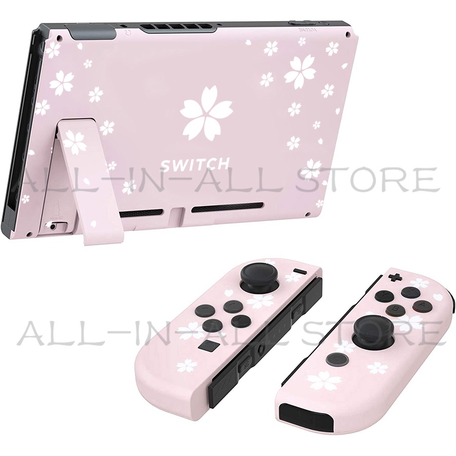 Nintend Switch Cherry Blossoms DIY thay thế Shell Back Plate Joycon Case cho Nintendo Switch Console Controller Accessories