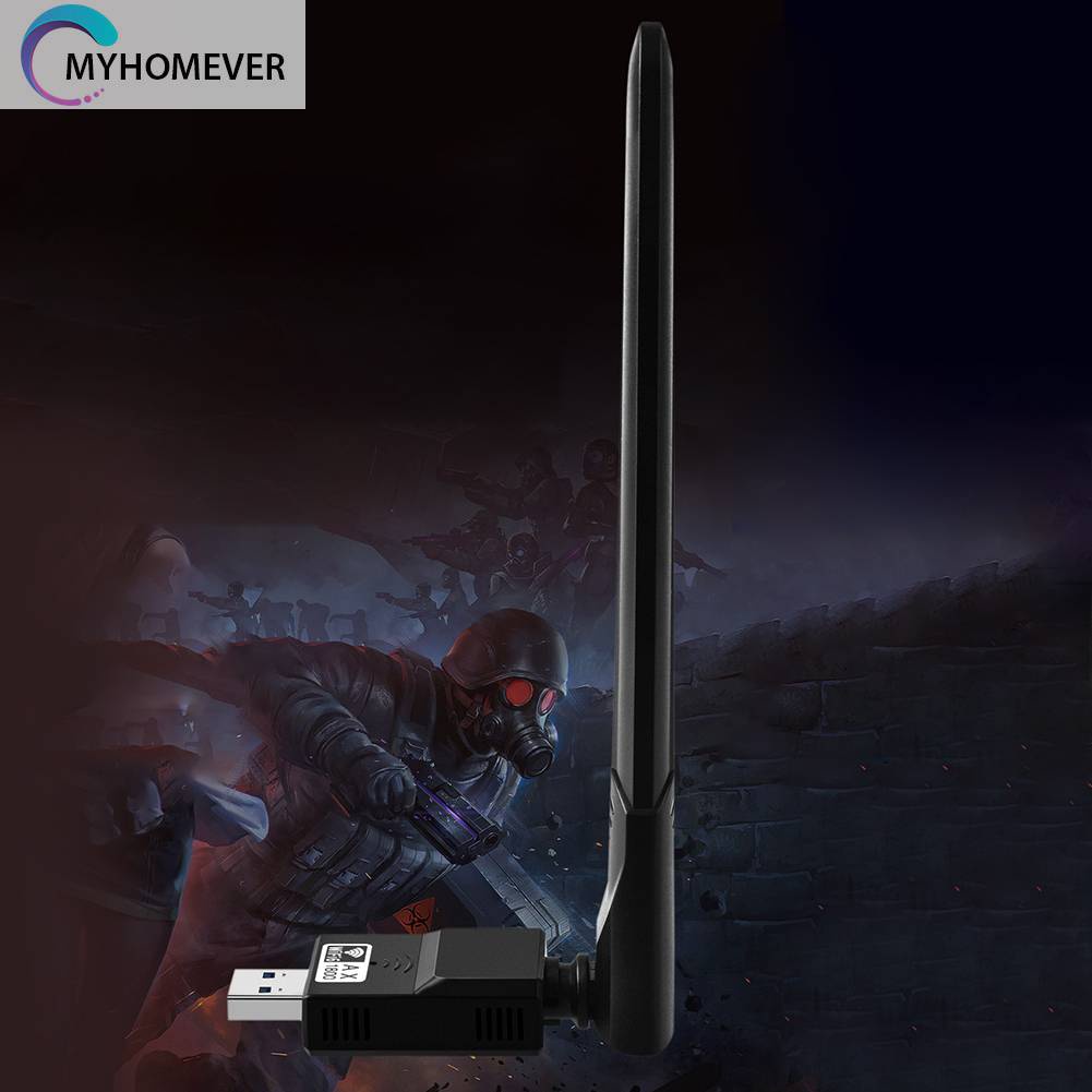 Bộ ChuyểN ĐổI WiFi6 6dBi Băng Tần KéP 5GHz 2.4GHz, Thẻ MạNg WiFi6