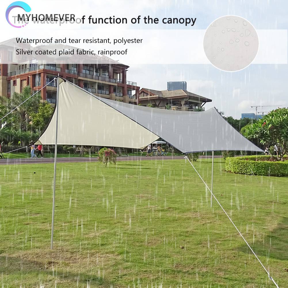 Tấm Bạt Che Nắng Chống Thấm Nước 3x4M Có Thể Gấp Gọn Tiện Dụng