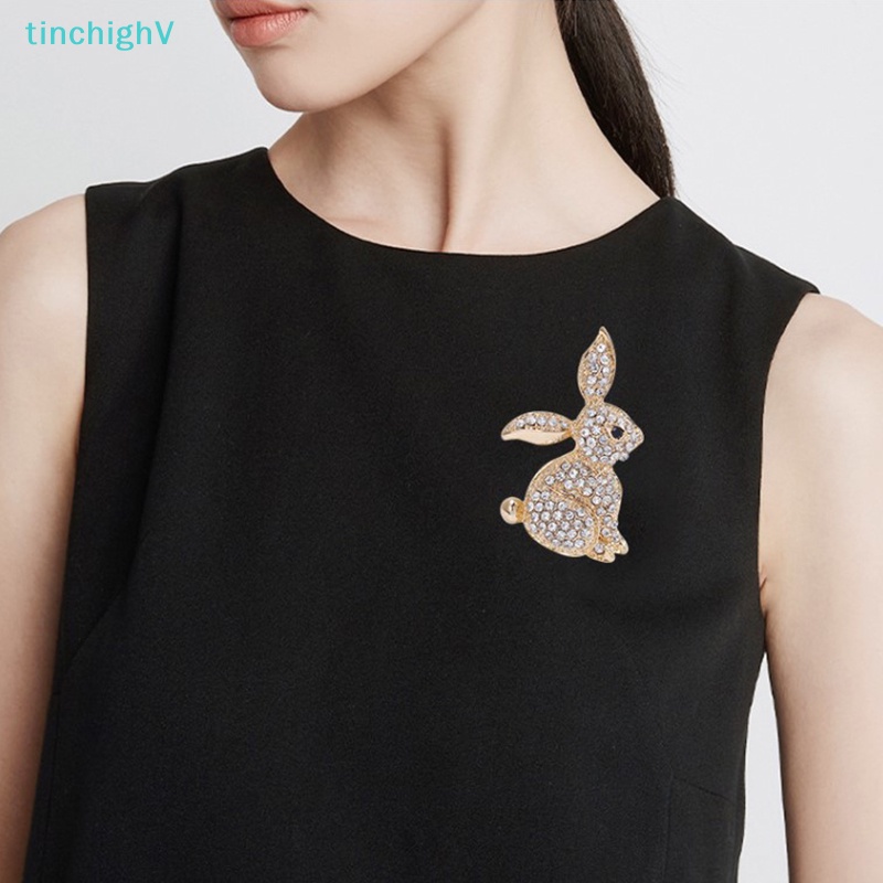 [TinchighV] Ghim Cài Áo Hình Thỏ Đính Đá Dễ Thương Thời Trang Mùa Đông Trang Trí Năm Mới Chất Lượng Cao [Mới]
