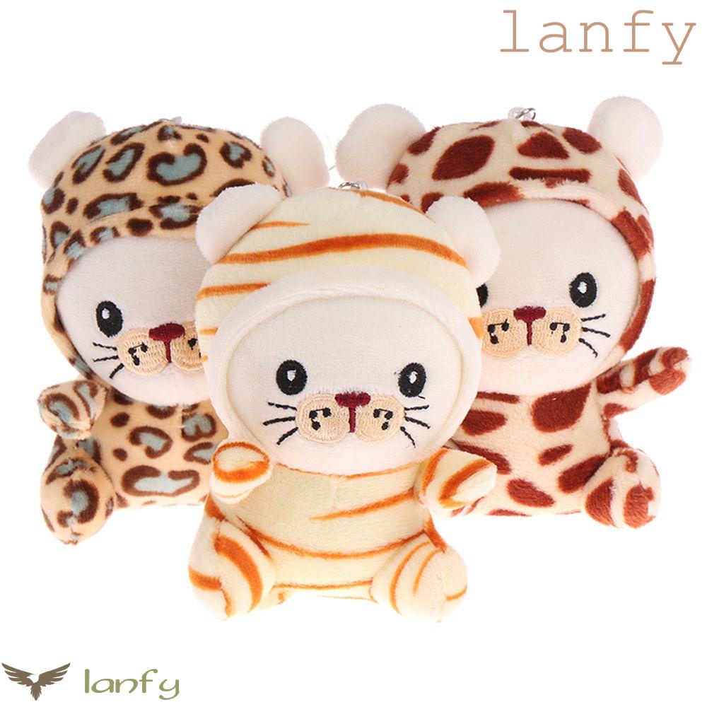 LANFY Móc Khóa Hình Hổ Nhồi Bông Nhỏ Xinh Nhiều Kiểu Dáng Khác Nhau Kiểu Hoạt Hình
