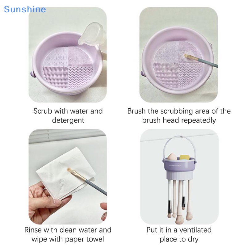 Miếng Silicone Vệ Sinh Cọ Trang Điểm Tiện Dụng