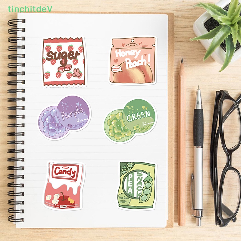 [TinchitdeV] 50 Miếng Dán Hình Thức Ăn Vặt Dành Cho Trẻ Em [Mới]