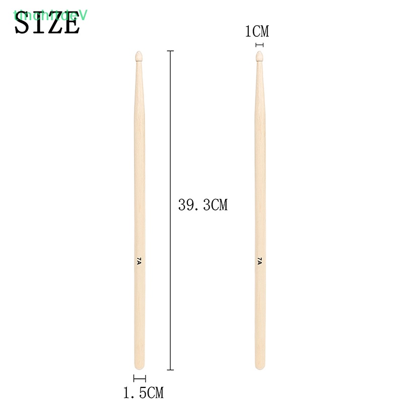 Bộ 12 Cặp Trống 7A Bằng Gỗ Phong Cổ Điển Dành Cho Người Mới Bắt Đầu