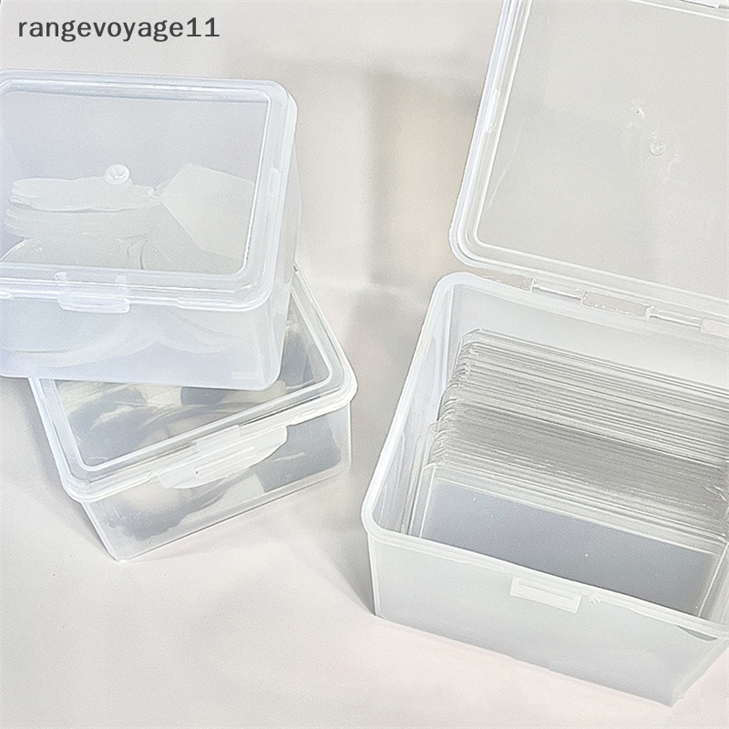 Hộp Đựng Thẻ Ảnh Để Bàn Phân Loại Hình Thần Tượng Hàn Quốc Trong Suốt