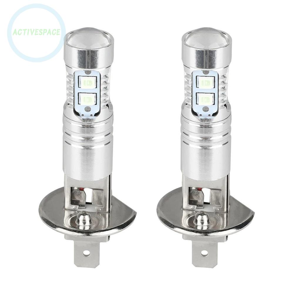 ⚡READYSTOCK⚡H1 Fog Lights White 6000K 1800 Lm 2pcs 50W DC 12V Daytime Running Light DRL