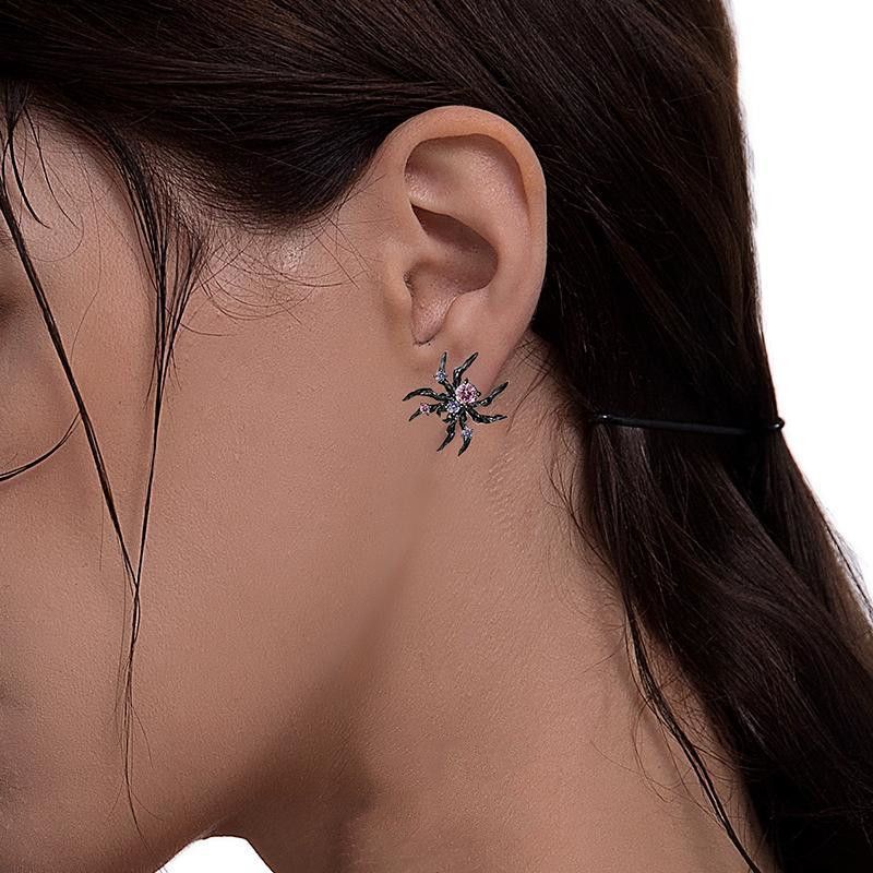 Cobweb Bông Tai Hình Nhện Phong Cách Đường Phố Độc Đáo Dễ Phối Đồ Cho Nam Và Nữ