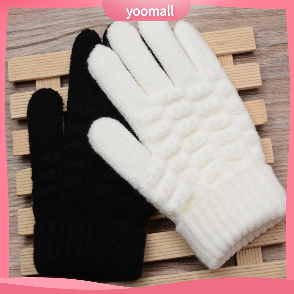 [YM] Găng Tay Dệt Kim Mềm Mại Có Thể Sử Dụng Màn Hình Cảm Ứng Điện Thoại