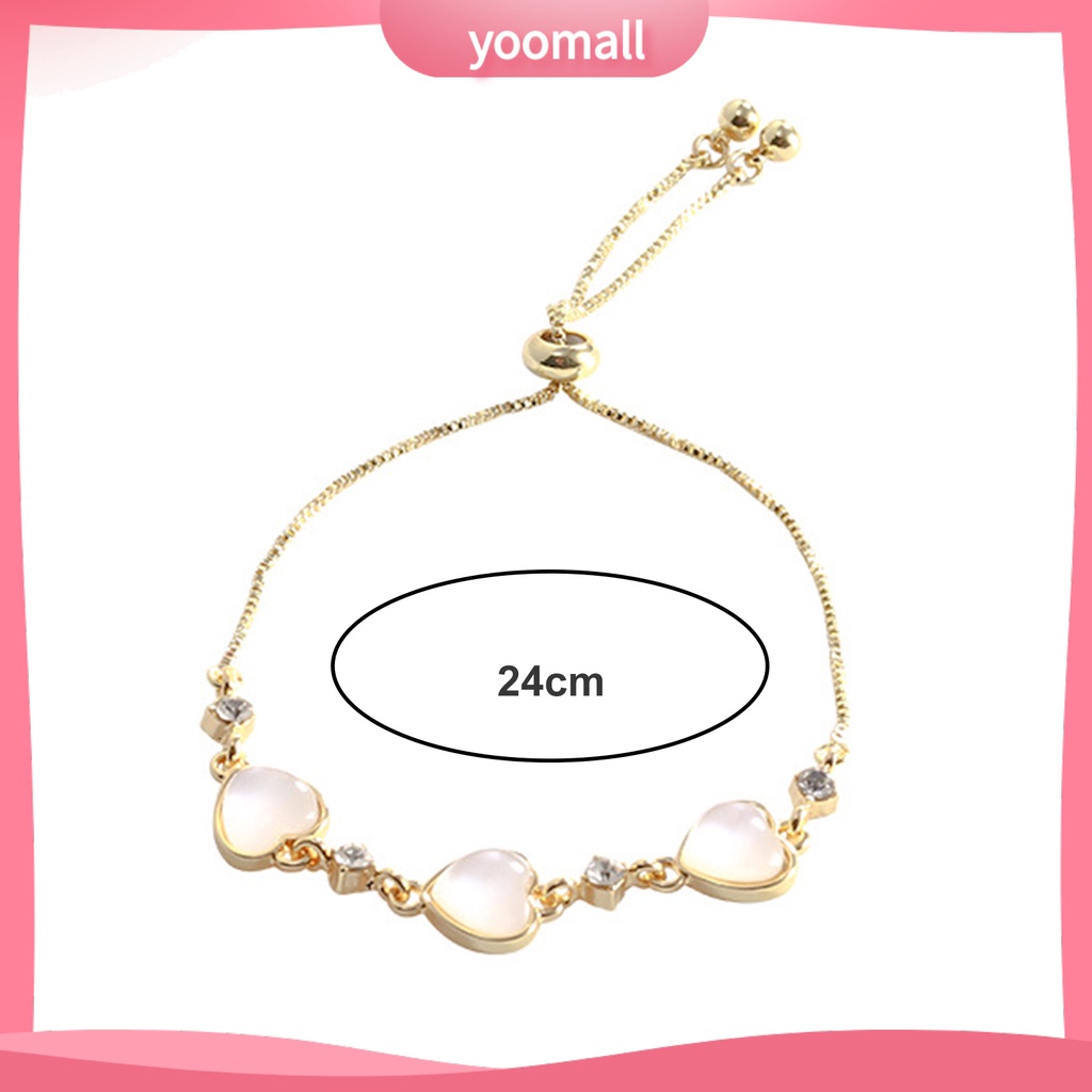 Vòng Tay Đính Đá Mắt Mèo Lấp Lánh Tùy Chỉnh Thời Trang Cho Nữ