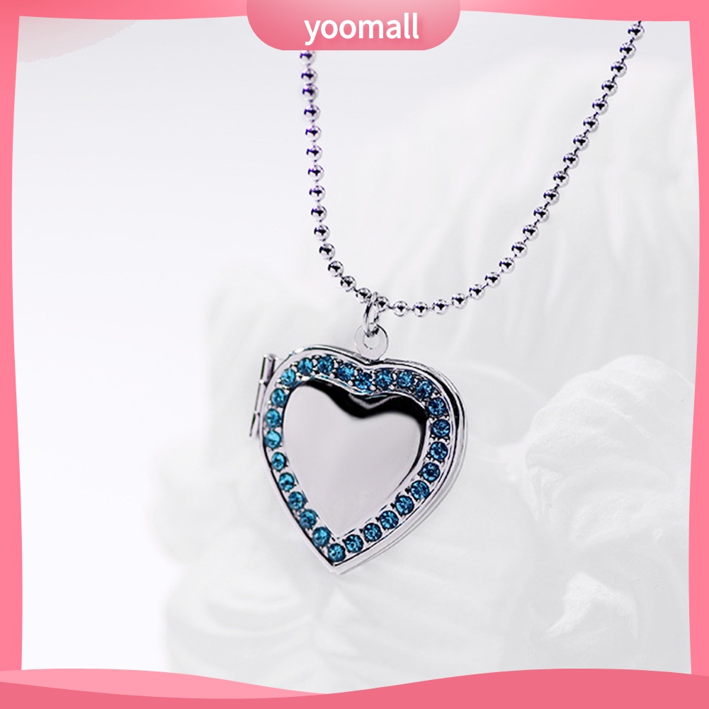 Vòng cổ Mặt Khung Ảnh Trái Tim Đính Đá Thời Trang Cho Nữ