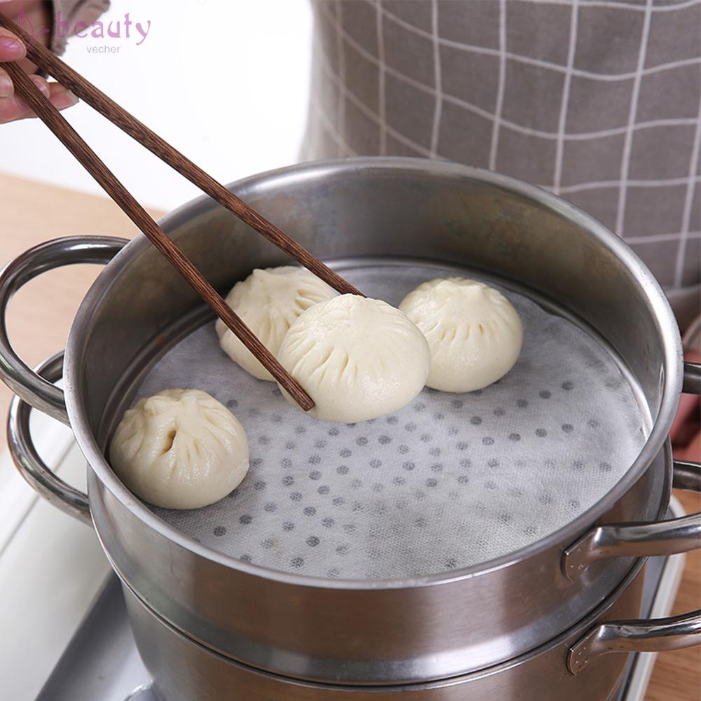 Set 30 Miếng Vải Cotton Lót Xửng Hấp Bánh Bao Đường Kính 21.5cm